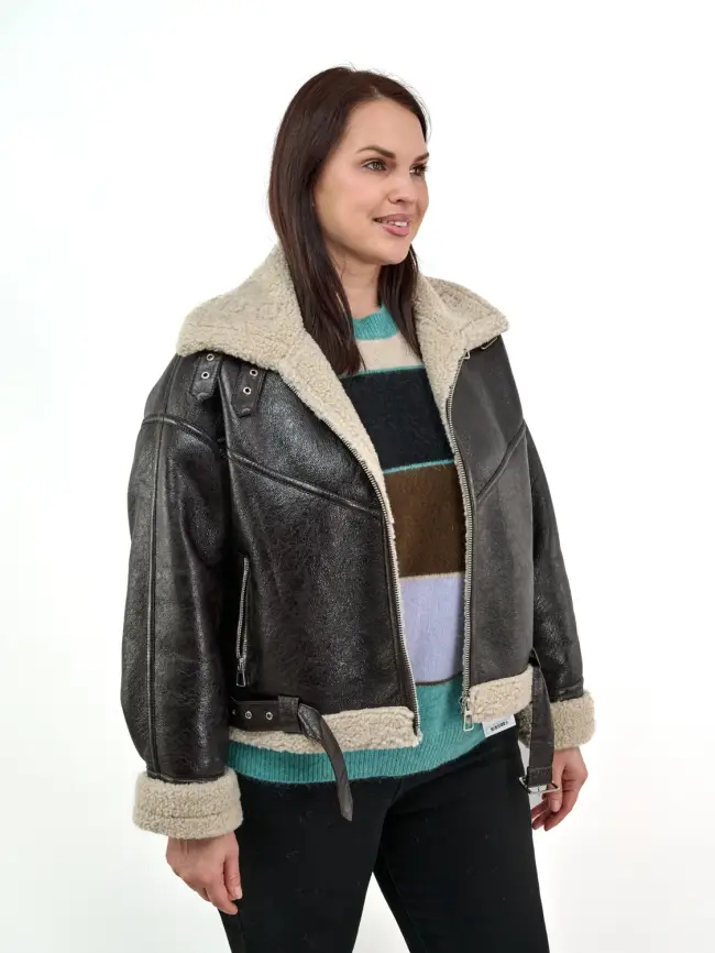 Дубленка авиатор 18907 Размер 50-54 фото 4