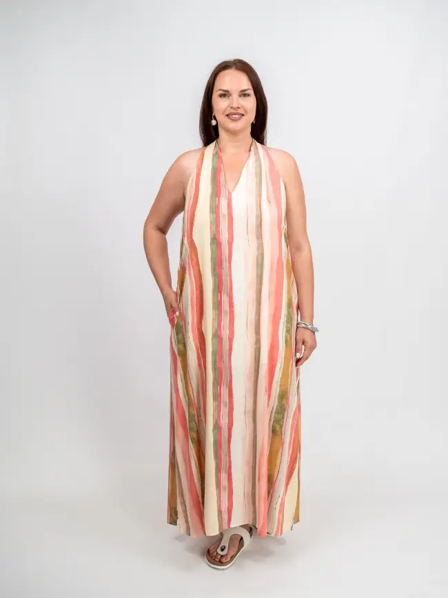 Сарафан в полоску Этто Плюс  0027-1 размер 52- 56 фото 16