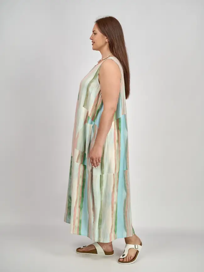 Сарафан в полоску ЭттоПлюс 0026-1 размеры 50- 62 фото 17