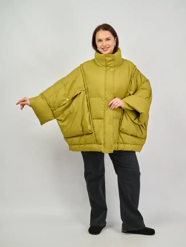 Пончо 6385 Италия Размер 52-62 фото 2