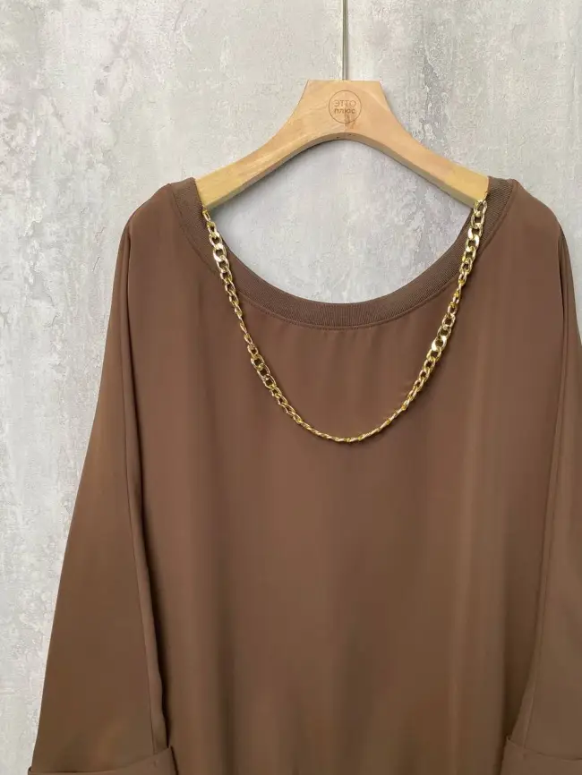 Блуза с цепью 4993 Размер 44 фото 6