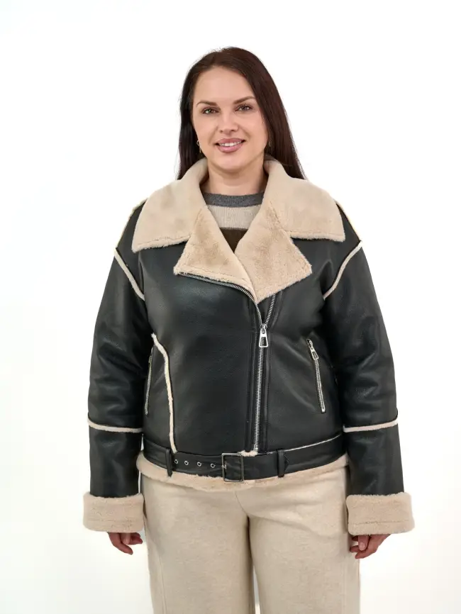 Дубленка авиатор 12105 Размер 46-54 фото 1