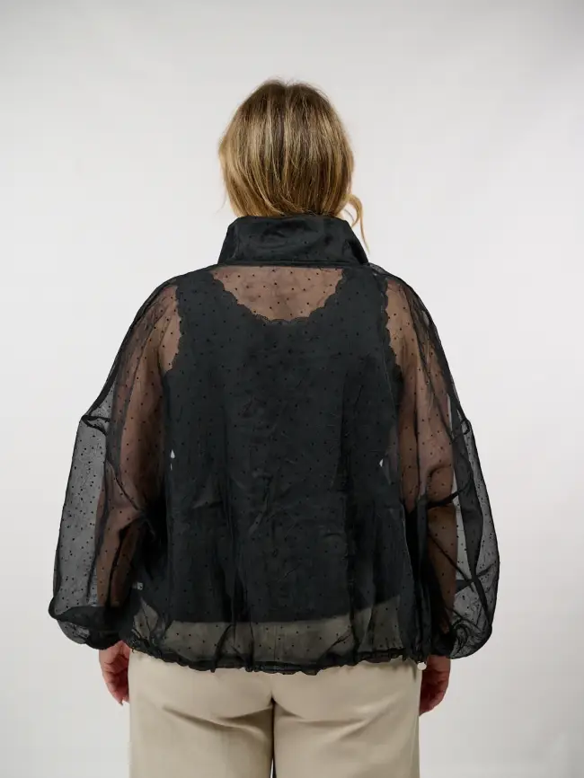 Ветровка-пыльник в горох 6703 Размер 50-58 фото 63