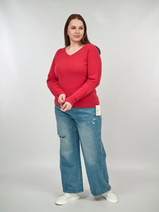 Джемпер шерсть,кашемир 25678 Размер 48-56 фото 5