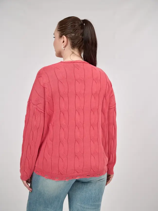 Джемпер Италия косы 3388 Размер 50-58 фото 98