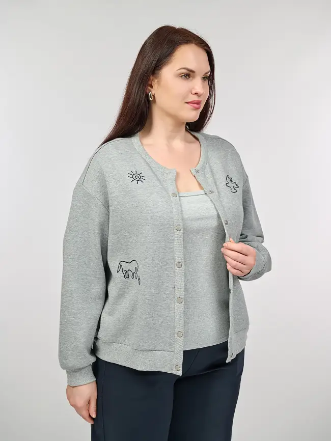 Кардиган 3510-1 Размер 50-58 фото 22