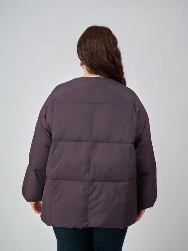 Пуховик женский с шарфом 8358 Размер 50-58 фото 107