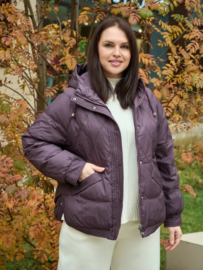 Пуховая куртка ЭттоПлюс 2553 Размер 48-54 фото 9