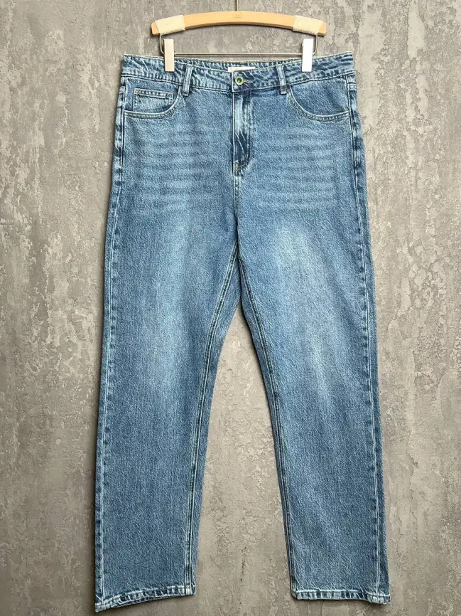 Джинсы 25266 Размер 50-56 (светлая джинса, S(50-52)) Уценка фото 1