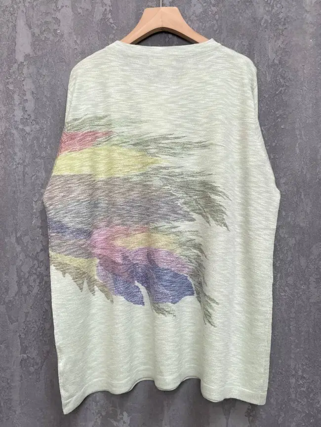 Джемпер облегченный с принтом 1006 Размер 50-58 фото 29