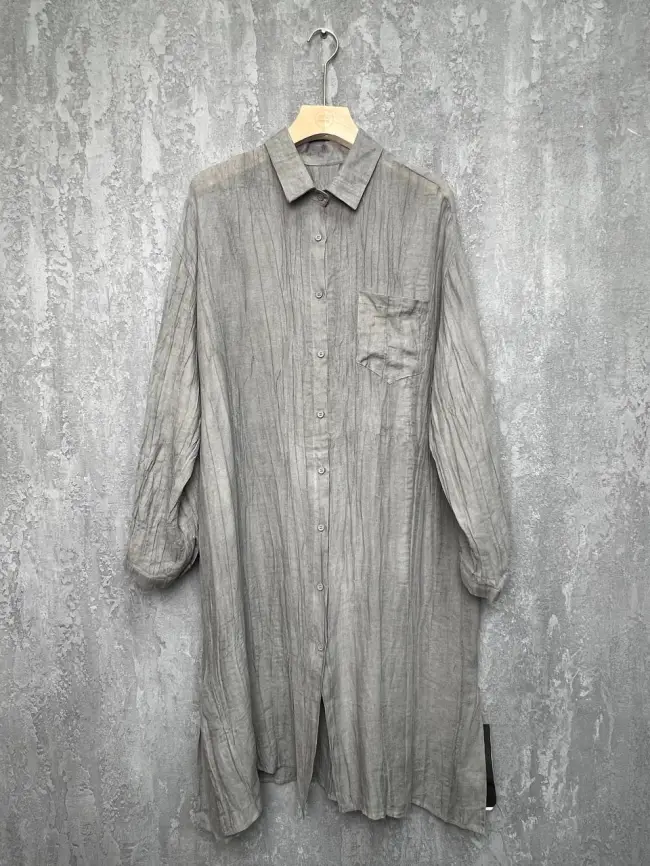 Рубашка-кардиган 2508 Размер 50-58 фото 20