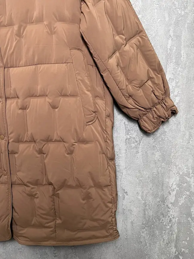 Пуховое пальто 6325 Размер 46-56 фото 29