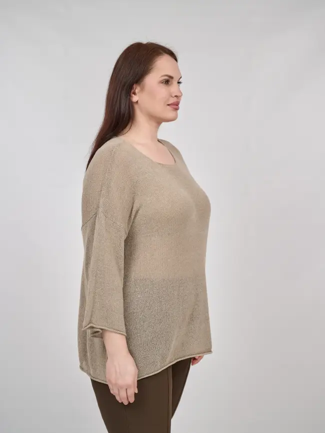 Джемпер облегченный ЭттоПлюс 25107-1 Размер 50-58. фото 80