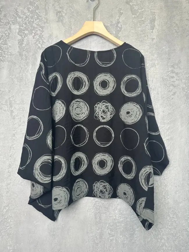 Блуза оверсайз ЭттоПлюс 31599 Размер 48-58 фото 28