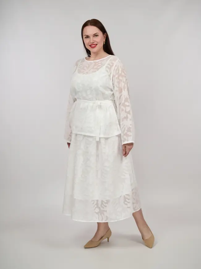 Блуза 8311 Размеры 48-58 фото 4