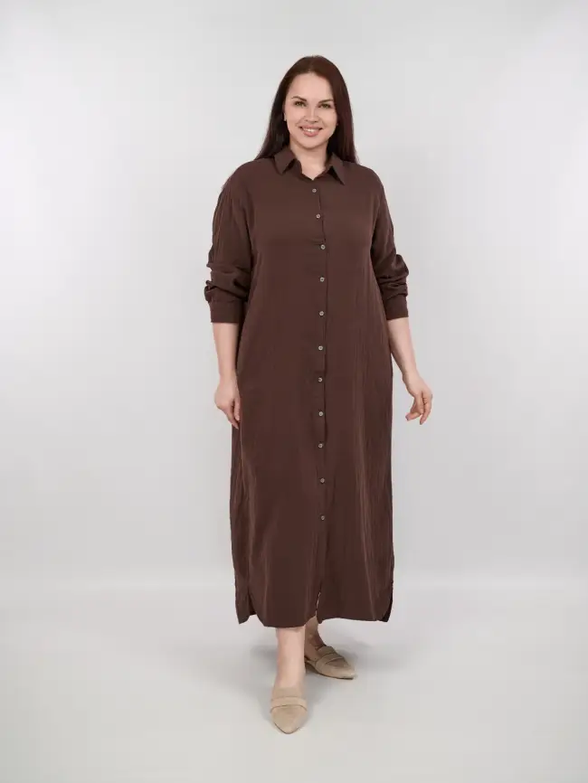 Платье рубашка ЭттоПлюс 261505 Размер 50-58 фото 24