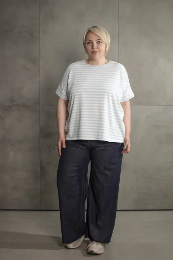 Джинсы палаццо 999 Размеры 50-58 фото 34