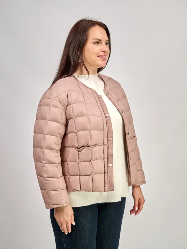 Куртка пух легкая 8176 Размер 44-52 фото 32