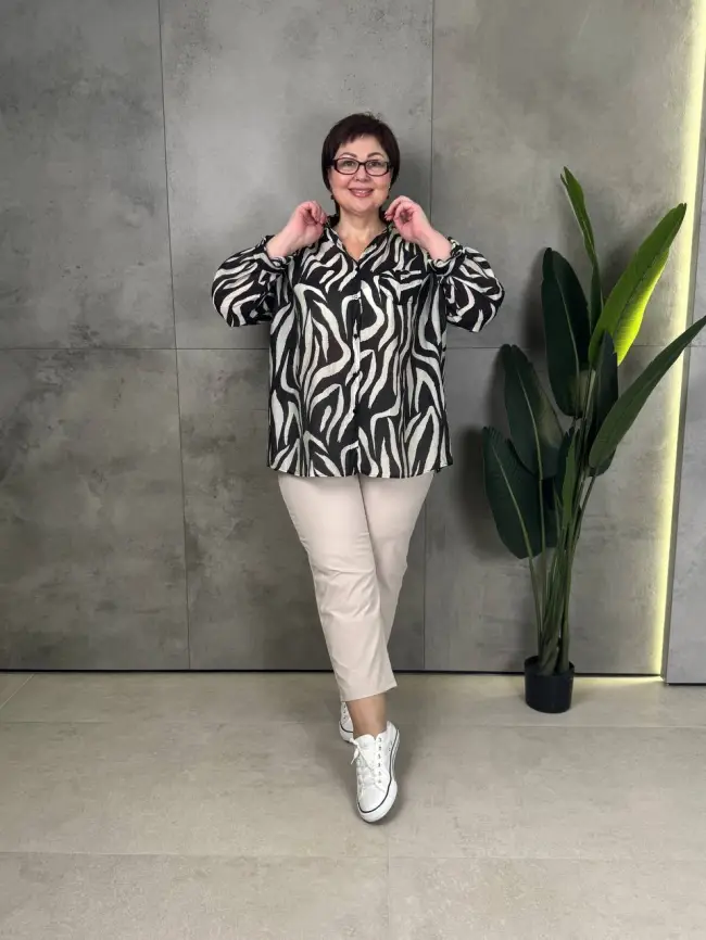 Блуза ЭттоПлюс 0022 Размеры 50-58 фото 33