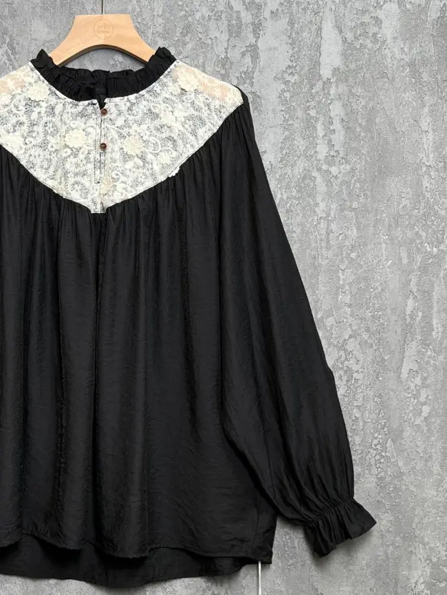 Блуза с гипюром 8013 размер 50- 58 фото 11