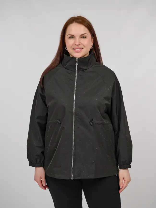 Ветровка со стразами 1635 Размер 50-54 фото 2