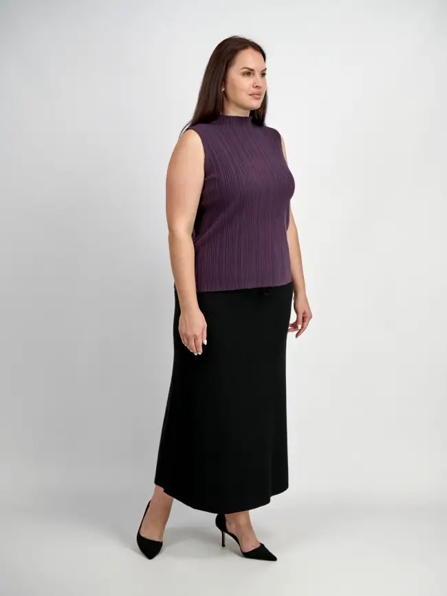 Юбка лапша ЭттоПлюс 493 Размер 50-56 фото 21