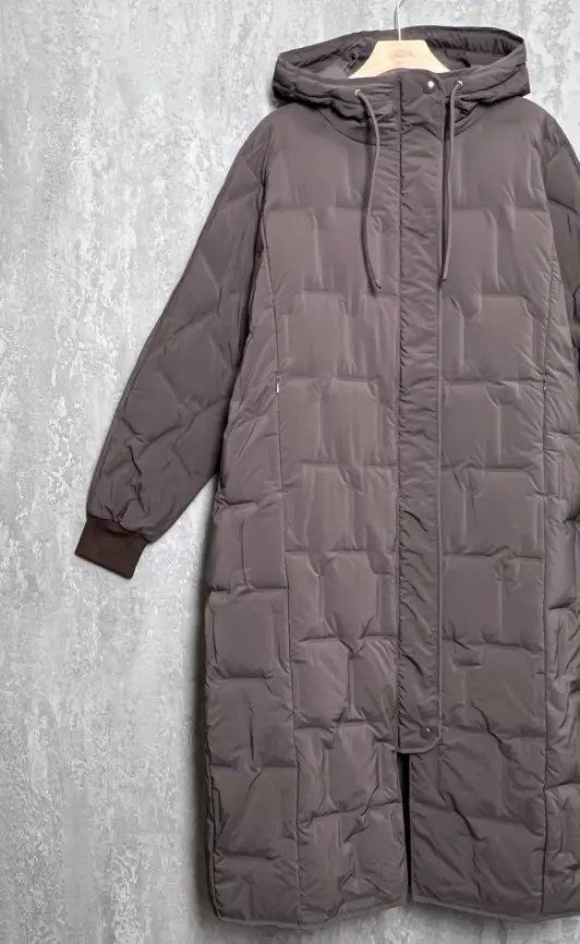 Пуховое пальто 6327 Размеры 50-60 фото 48