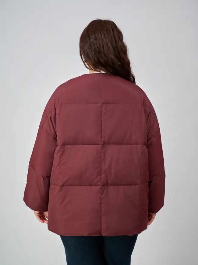 Пуховик женский с шарфом 8358 Размер 50-58 фото 119