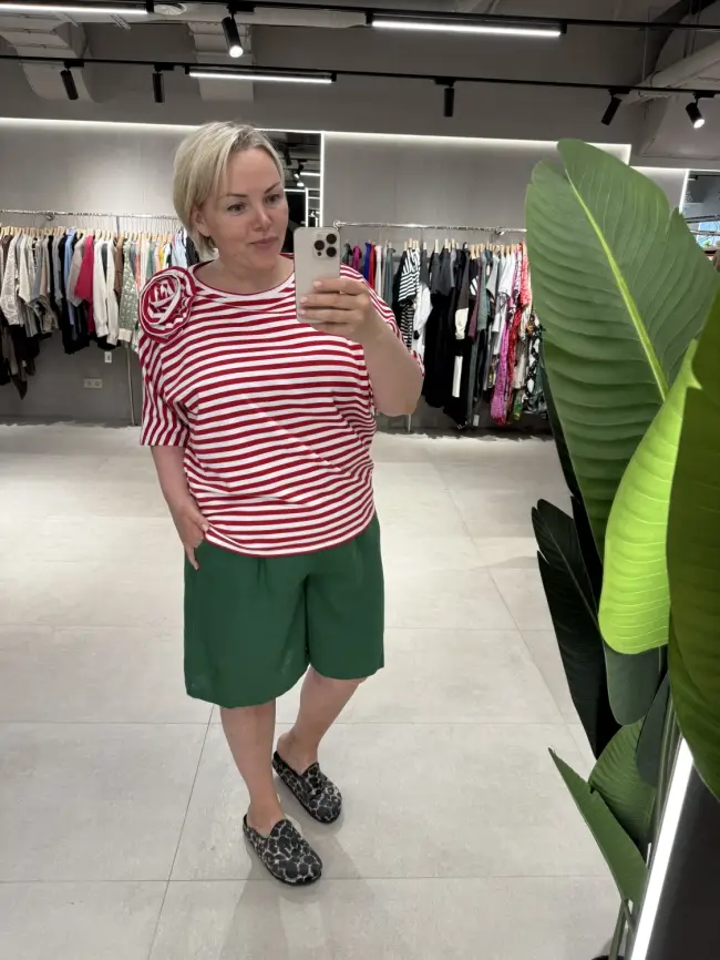 Футболка полоска ЭттоПлюс 33415 Размеры 50-58 фото 12