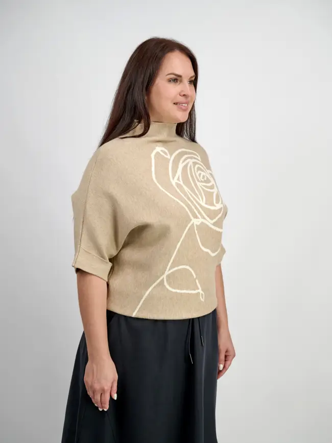 Джемпер "Роза" 893 Размер 48-56 фото 4