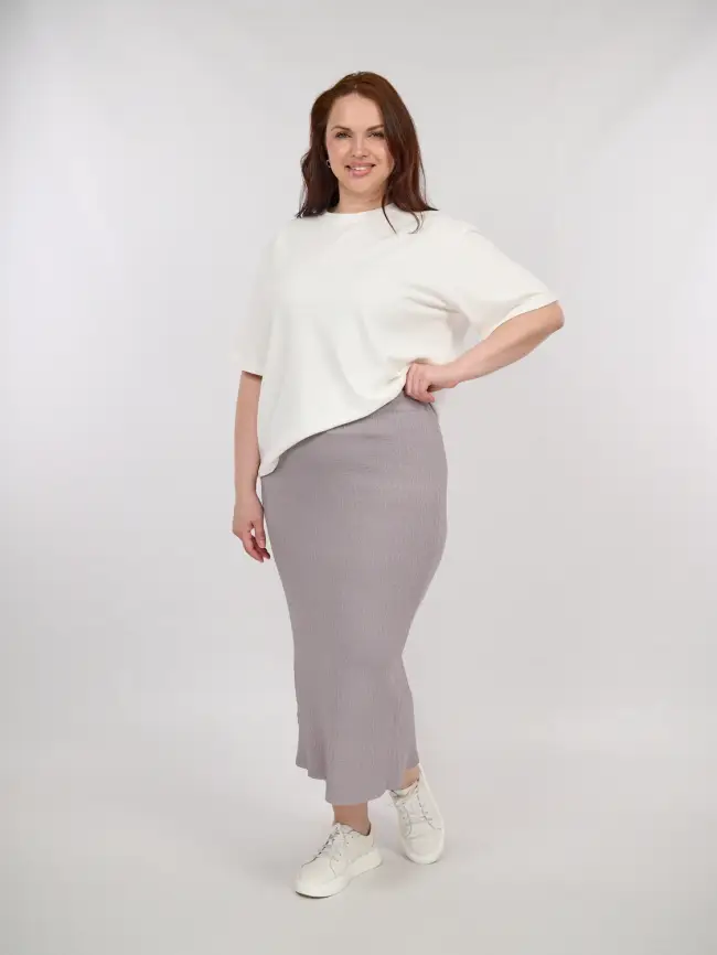 Юбка облегченная трикотажная ЭттоПлюс 2136 Размер 50-58 фото 84