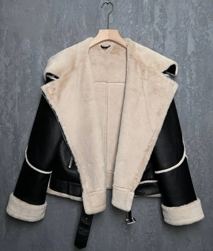 Дубленка авиатор 12105 Размер 46-54 фото 23