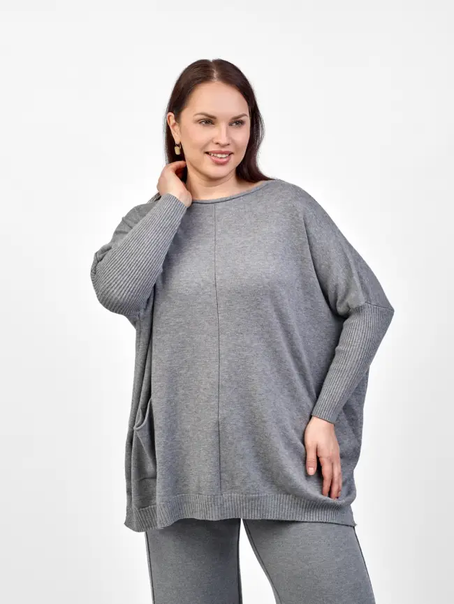 Джемпер 1444 Италия Размер 50-58 фото 7