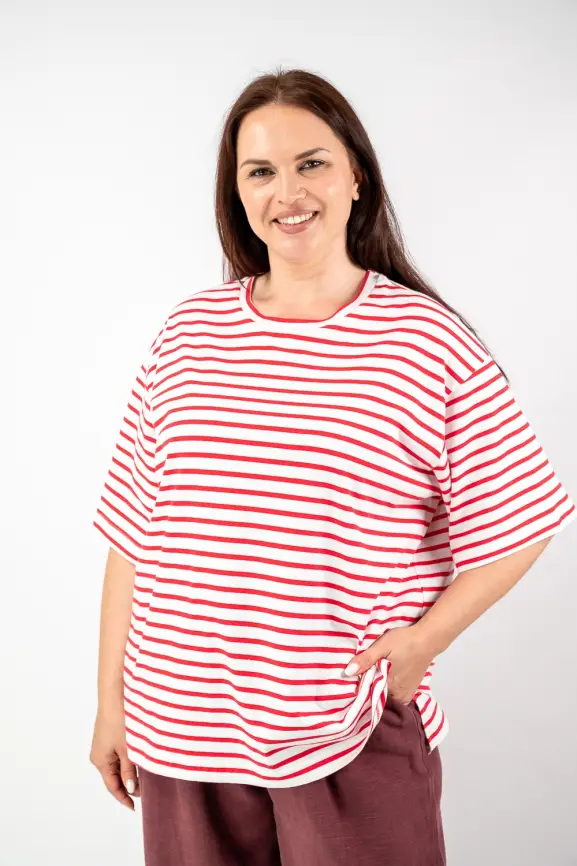 Футболка в полоску ЭттоПлюс 034 Размер 50-58 фото 75