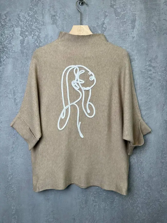 Джемпер "Девушка" 0921 Размер 46-54 фото 9