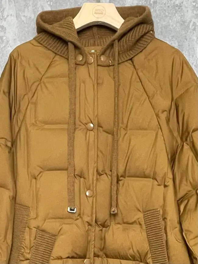 Пуховое пальто 6562 Размер 48-56 фото 35