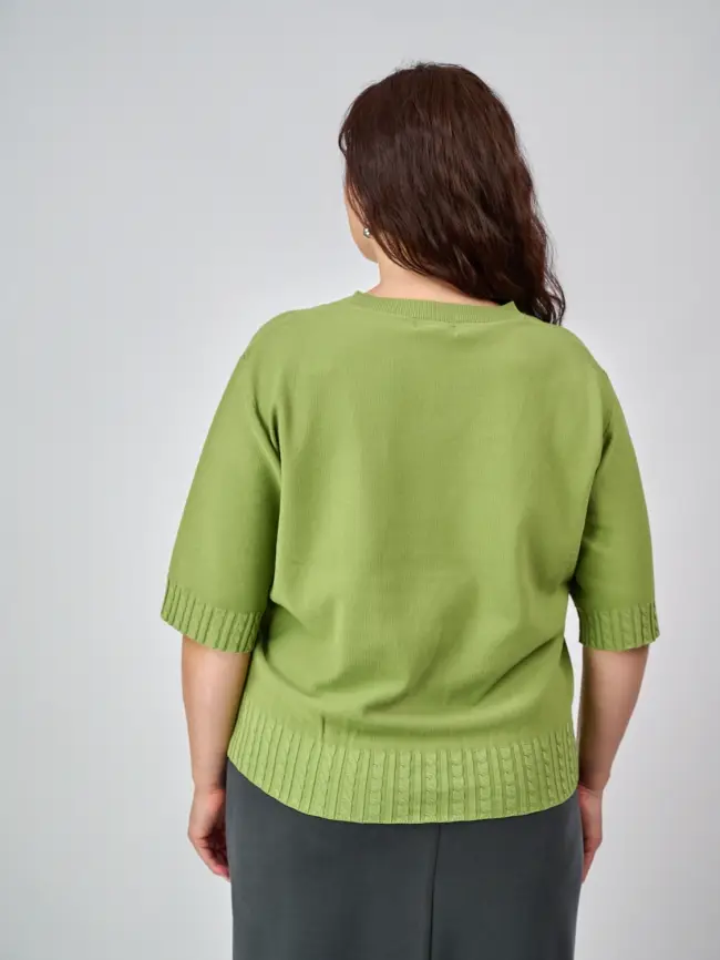 Джемпер облегченный ЭттоПлюс 25414 Размер 48-54 фото 14