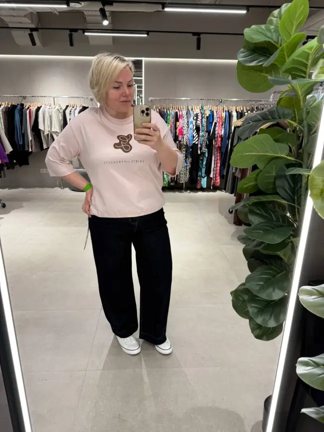 Лонгслив с принтом 95047 Размеры 48-58 фото 31