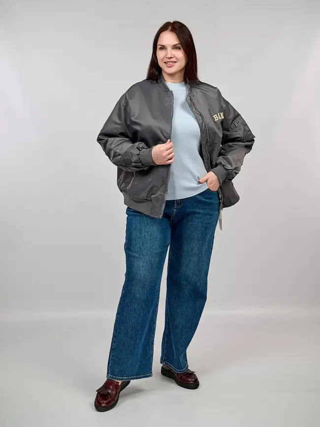 Бомбер утепленный 2958 Размер 50-58 фото 45