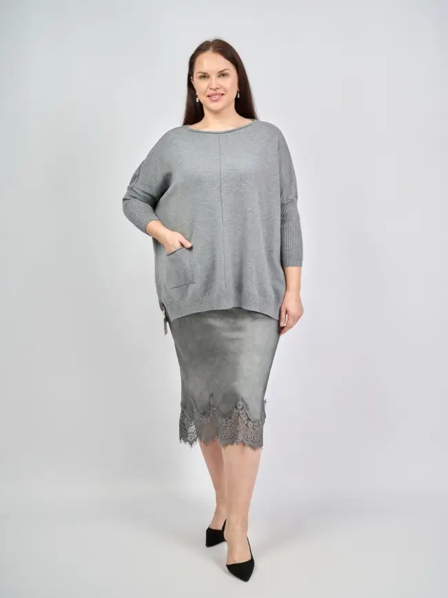 Джемпер 1444 Италия Размер 50-58 фото 9