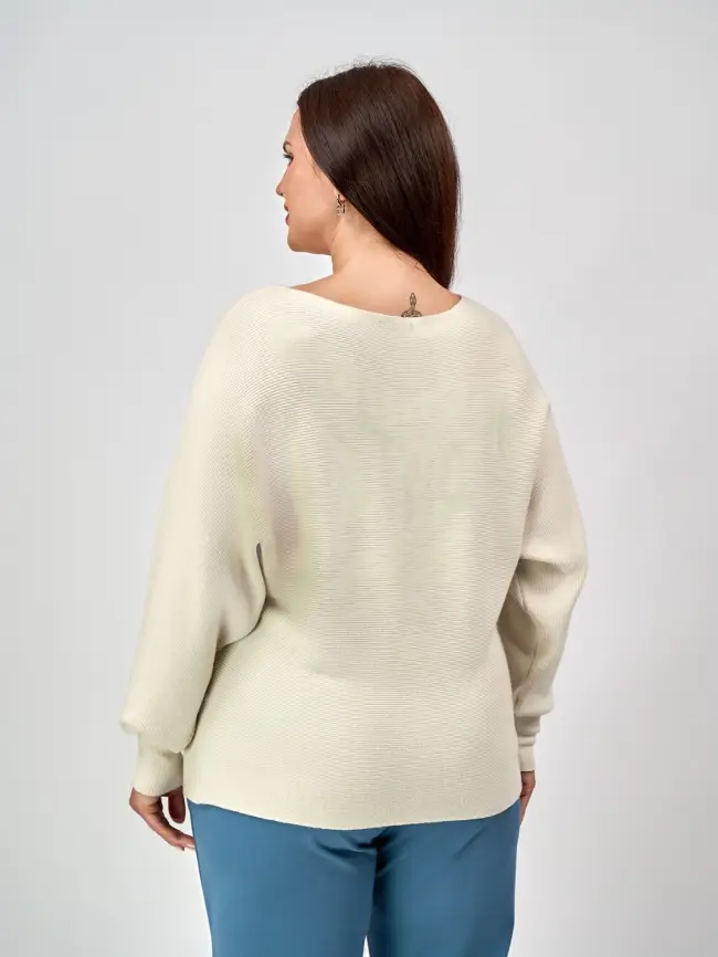 Джемпер в рубчик ЭТТО ПЛЮС 717 Размер 48-58 фото 56