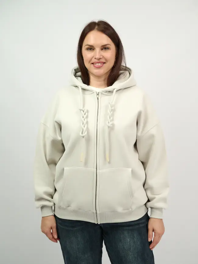 Худи зип утепленное оверсайз 506 Размер 50-58 фото 246