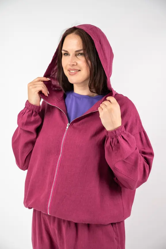 Бомбер лен 25016 фото 70