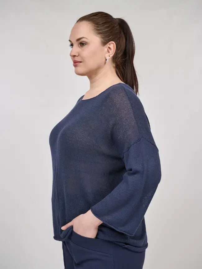 Джемпер облегченный ЭттоПлюс 25107-1 Размер 50-58. фото 34