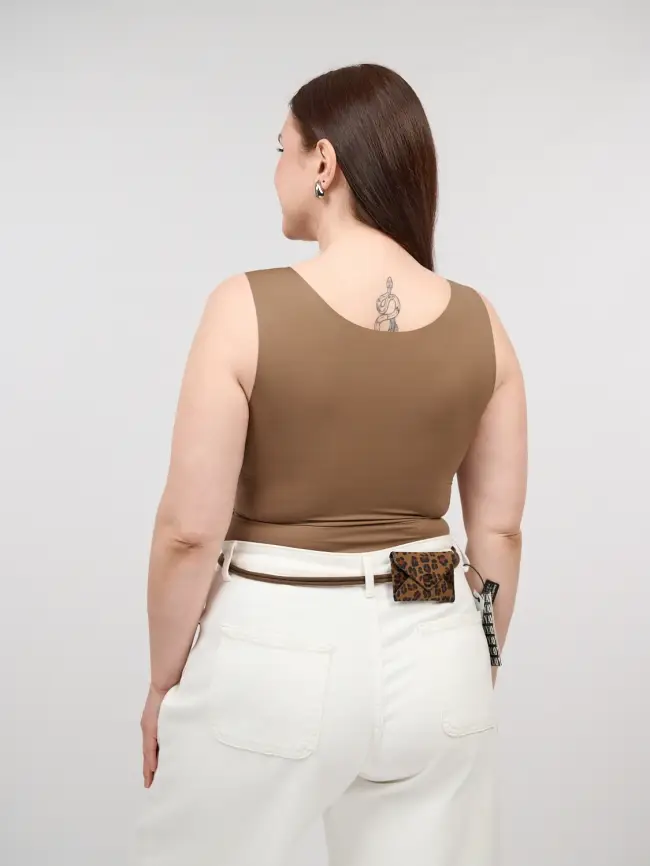 Топ-майка с чашками 1551 Размер 46-54 фото 17