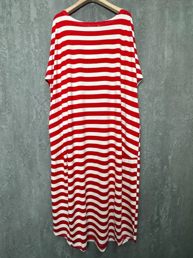 Платье в полоску ЭттоПлюс 0032 размеры 52- 56 фото 43