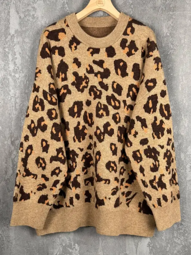 Джемпер Леопард 50-58 58258 фото 16