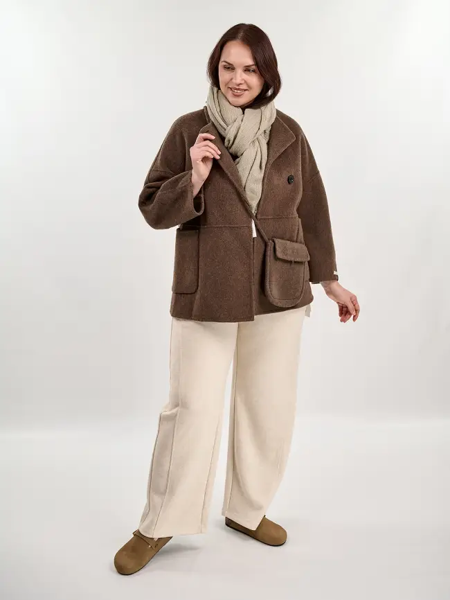 Пальто с сумкой 105 Размер 46-50 фото 7