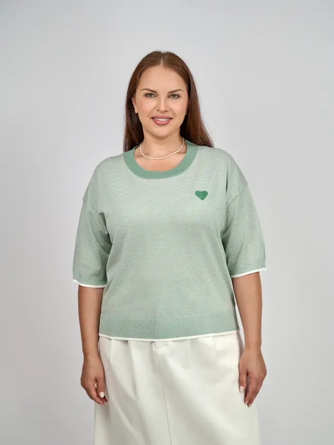 Джемпер облегченный ЭттоПлюс 25415 размер 48-54 фото 42