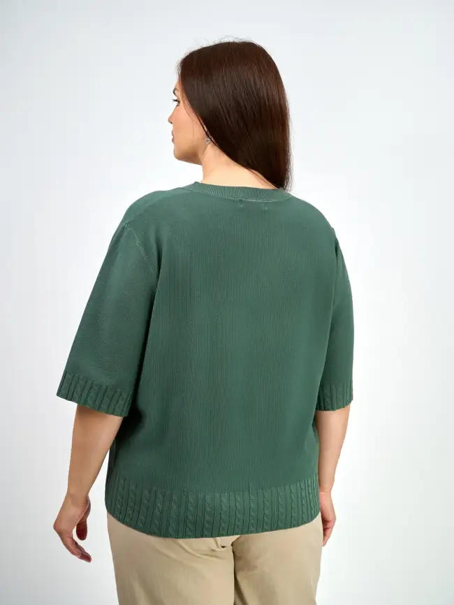 Джемпер облегченный ЭттоПлюс 25414 Размер 48-54 фото 79